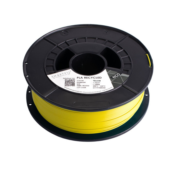 PLA RECYCLED, 1.75mm, YELLOW, 1000g | 3D Grande