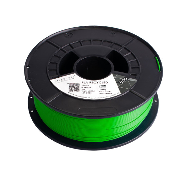 PLA RECYCLED, 1.75mm, GREEN, 1000g | 3D Grande