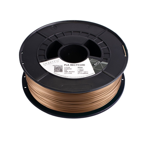 PLA RECYCLED, 1.75mm, GOLD, 1000g | 3D Grande