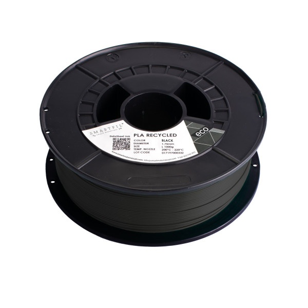 PLA RECYCLED, 1.75mm, BLACK, 1000g | 3D Grande