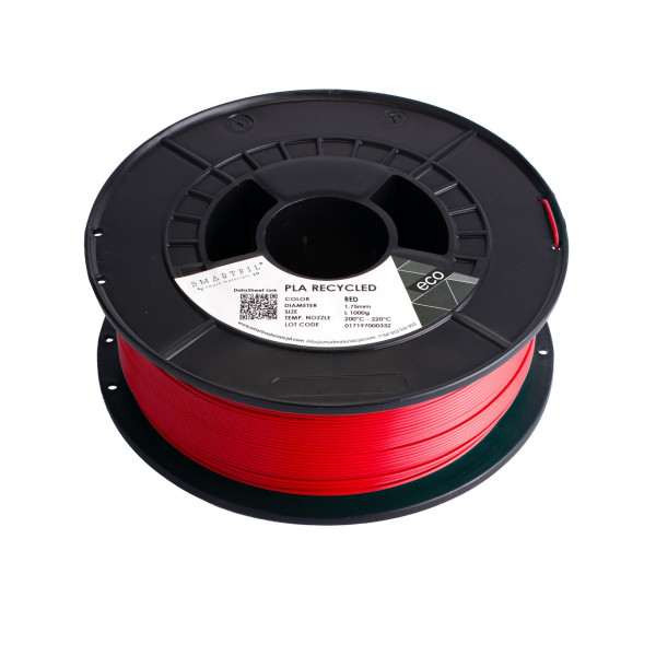 PLA RECYCLED, 1.75mm, RED, 1000g | 3D Grande