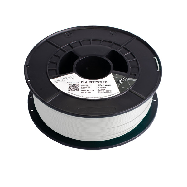 PLA RECYCLED, 1.75mm, COLD WHITE, 1000g | 3D Grande