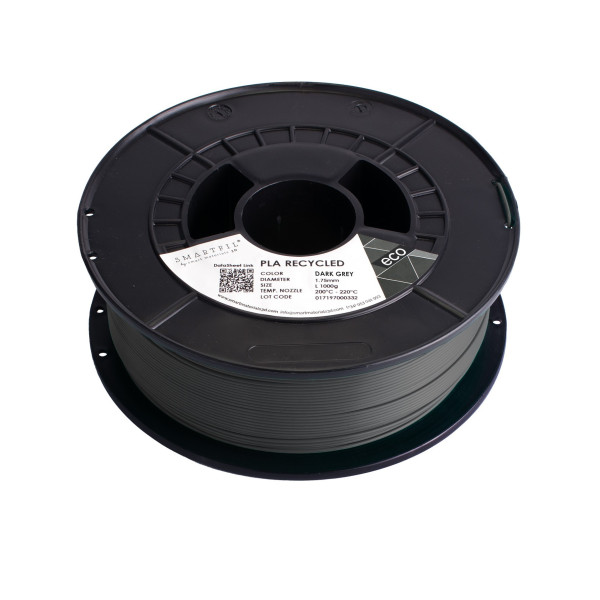 PLA RECYCLED, 1.75mm, DARK GREY, 1000g | 3D Grande