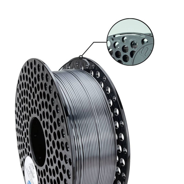 AZUREFILM PLA Silk filament Graphite Grey 1.75mm 1000g | 3D Grande