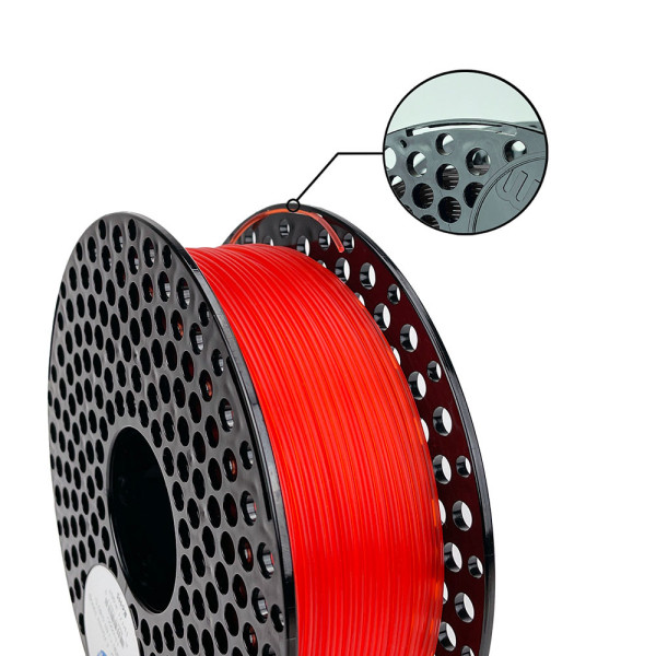 AZUREFILM PLA Transparent filament Red 1.75mm 1000g | 3D Grande
