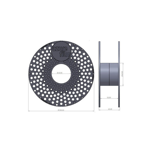 Azurefilm PLA Original 1.75mm Anthracite 1000g Filament